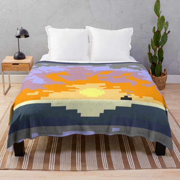 Item preview, Sunset at the Sea - Pixel Art designed and sold by gambarin-art.