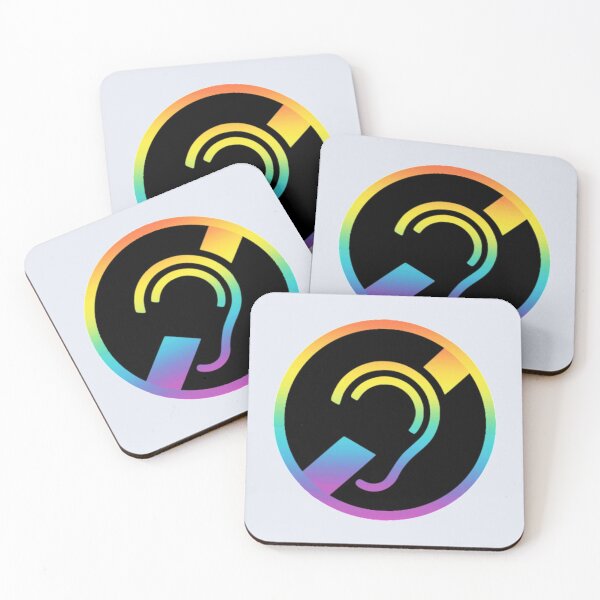 Item preview, Hearing impaired - Deaf symbol Rainbow colors   designed and sold by RomioshopID.