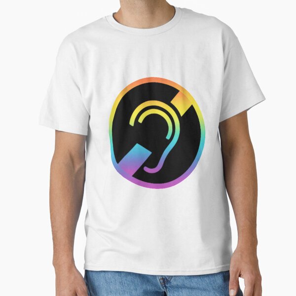 Item preview, Hearing impaired - Deaf symbol Rainbow colors   designed and sold by RomioshopID.