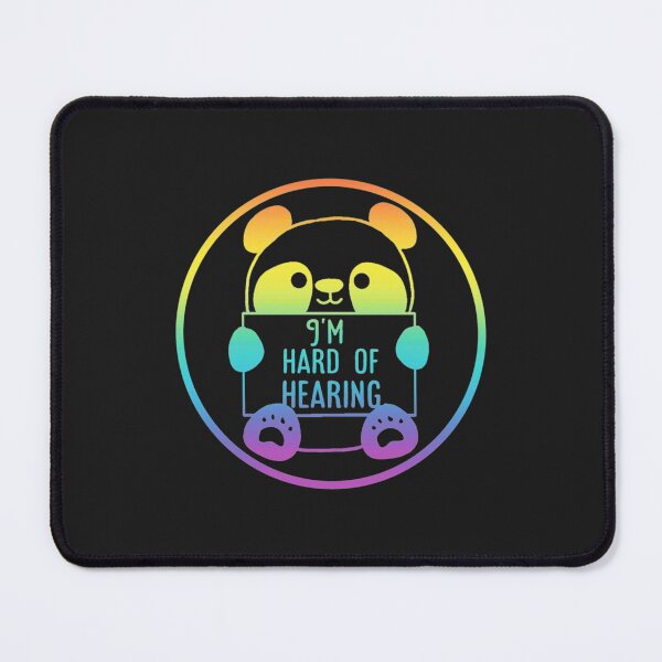 Item preview, Hearing impaired cute panda colorful rainbow  designed and sold by RomioshopID.