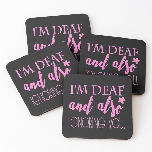 Item preview, Hearing impaired ignoring you pink    designed and sold by RomioshopID.