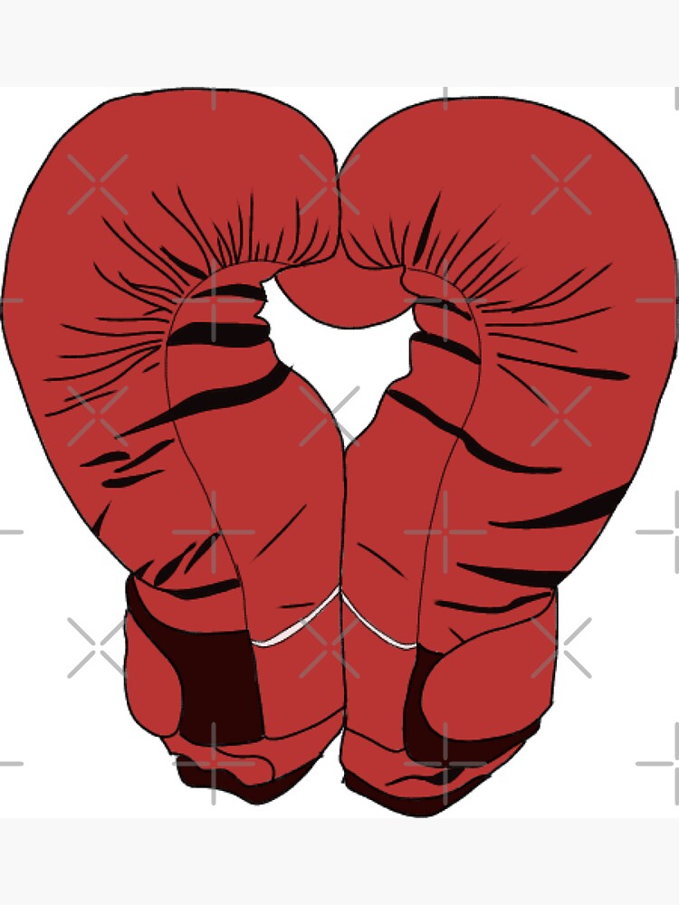 Red Boxing Gloves such as Heart Pair of Boxing Gloves