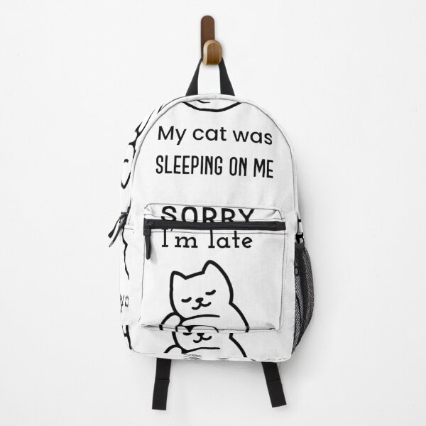 Item preview, Sorry Im Late My Cat Was Sleeping On Me designed and sold by MandalaAndMore.