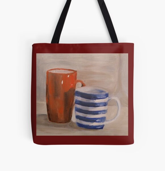 Perfect Match Cup Of Coffee And Donut Cotton Canvas Tote Bag