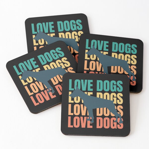Item preview, Love Dogs Retro Doberman Dog Lover Owner Gift designed and sold by mayamay0.