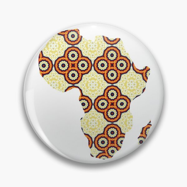 Item preview, African Continent with Ankara Print -  Colorful Patterns. designed and sold by NaniniDesigns.