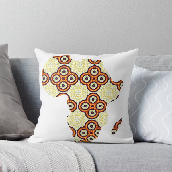Item preview, African Continent with Ankara Print -  Colorful Patterns. designed and sold by NaniniDesigns.