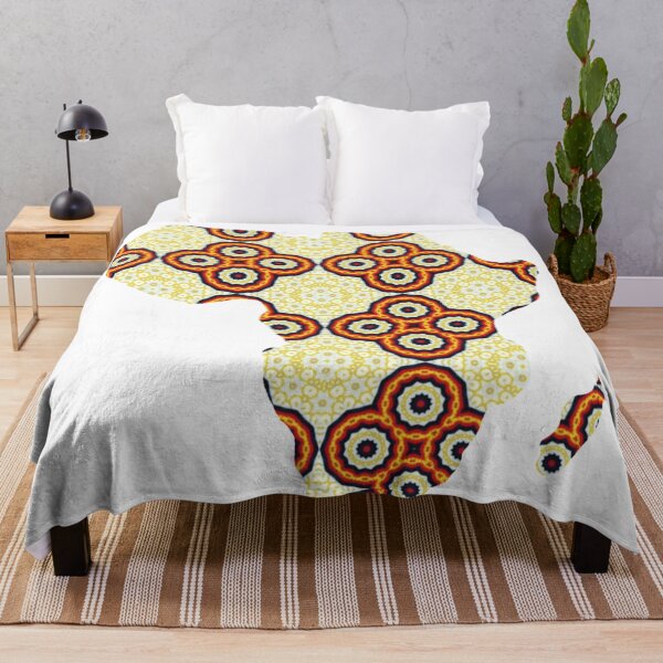Item preview, African Continent with Ankara Print -  Colorful Patterns. designed and sold by NaniniDesigns.
