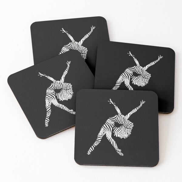 Item preview, LYRICAL BALLET - ZEBRA TEXTURE - BALLERINA SILHOUETTE designed and sold by KoolDsignsDANCE.