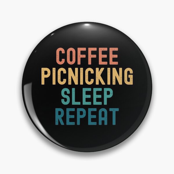Item preview, Coffee Picnicking Sleep Repeat - Funny Picnicking & Coffee Gift designed and sold by kindxinn.