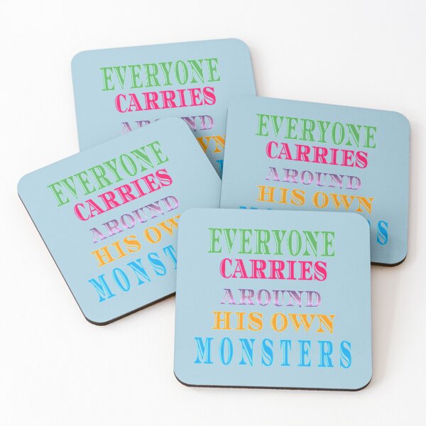 Item preview, EVERYONE CARRIES AROUND HIS OWN MONSTERS a text art   designed and sold by AncestryAndMe.