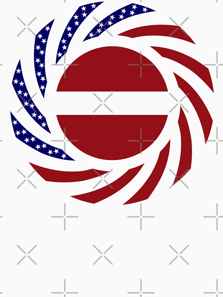 Latvian American Multinational Patriot Flag Series by carbonfibreme