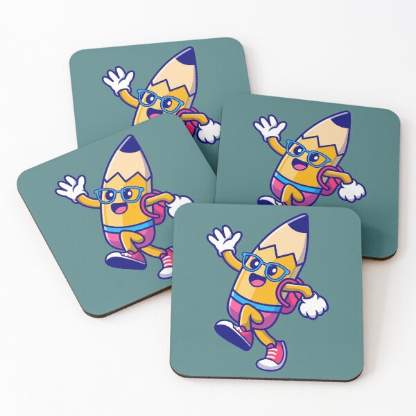 Item preview, Cute pencil waving hand cartoon icon designed and sold by bhavdip.