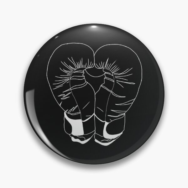 Item preview, White Boxing Gloves Line Art such as Heart - Pair of Boxing Gloves designed and sold by Mrs-PenLine.