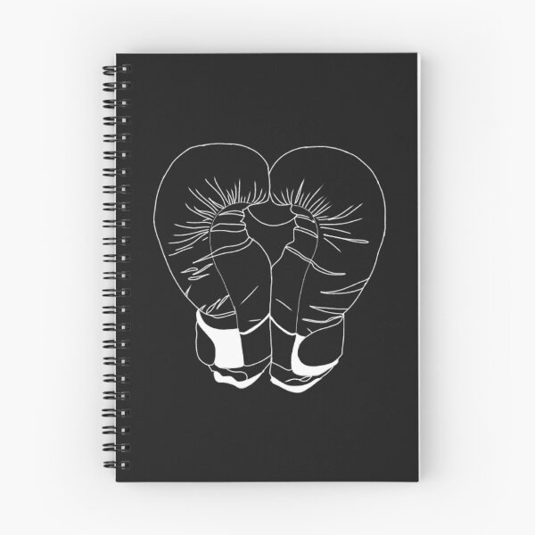 Item preview, White Boxing Gloves Line Art such as Heart - Pair of Boxing Gloves designed and sold by Mrs-PenLine.