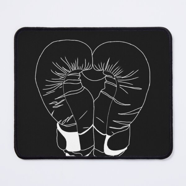 Item preview, White Boxing Gloves Line Art such as Heart - Pair of Boxing Gloves designed and sold by Mrs-PenLine.
