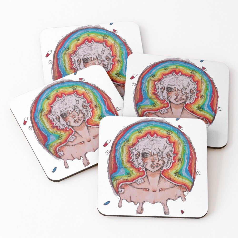 Item preview, Coasters (Set of 4) designed and sold by RiceAndSoySauce.