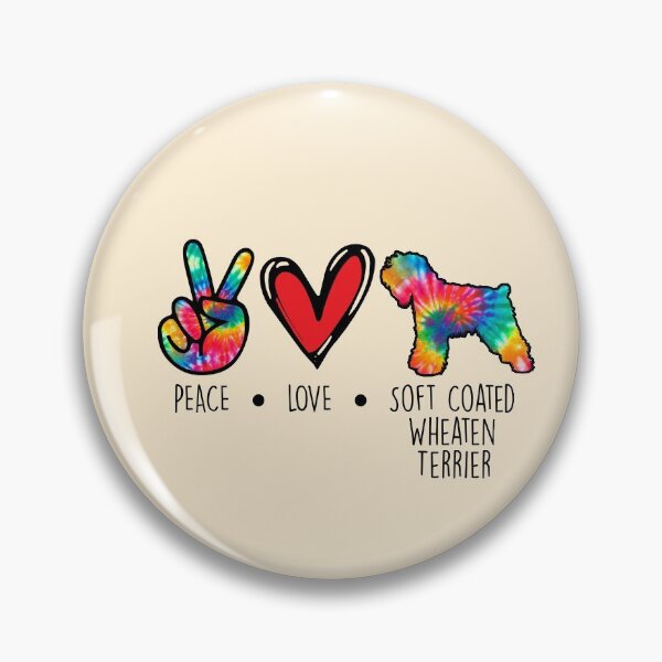 Item preview, Soft Coated Wheaten Terrier dog Tie  Dye Peace Love Dog Mom  designed and sold by rafaeltto.