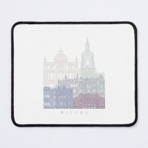 Item preview, BILBAO SKYLINE POSTER PASTEL designed and sold by paulrommer.