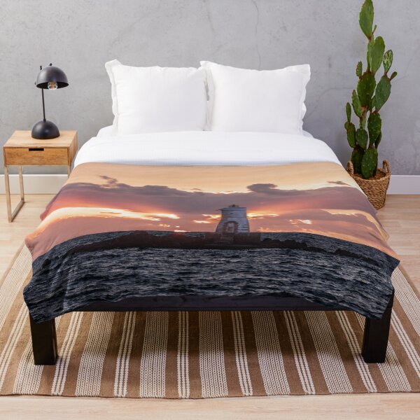 Item preview, Seascape at sunset with Lighthouse designed and sold by Eros Suà.
