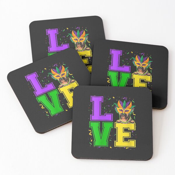 Item preview, Womens Love Boxer Dog Lover Mardi Gras Festival Party designed and sold by virnmjan.