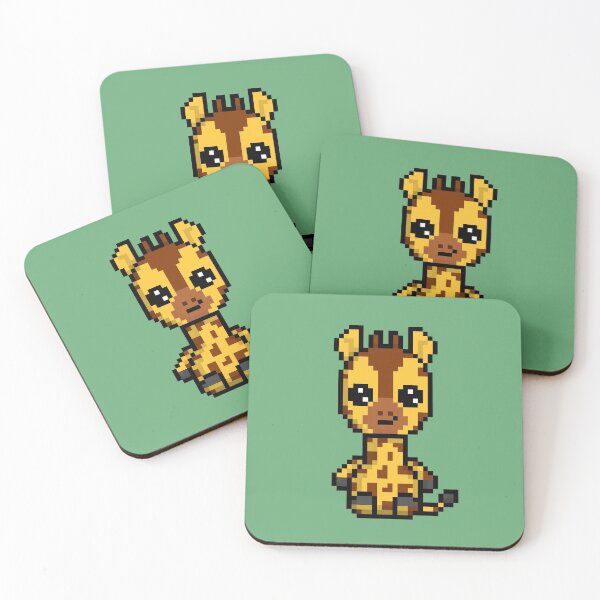 Item preview, Cute Giraffe (Chibi Pixel Animal Character) designed and sold by Pixe11y.