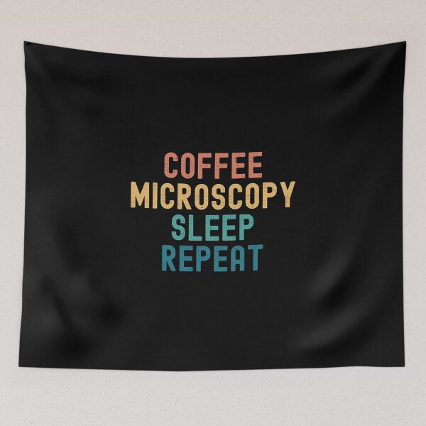 Item preview, Coffee Microscopy Sleep Repeat - Funny Microscopy & Coffee Gift designed and sold by kindxinn.