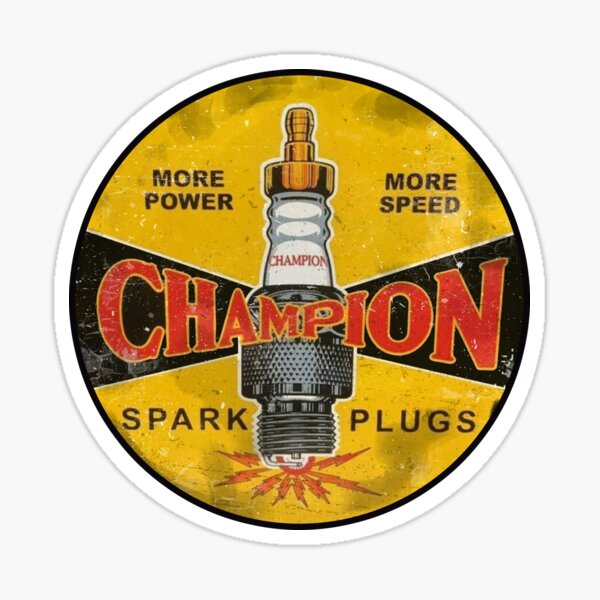 Champion sparks vintage sign Sticker