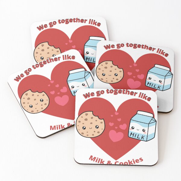 Item preview, Cookies & Milk Valentines Anniversary designed and sold by shyflamingo.