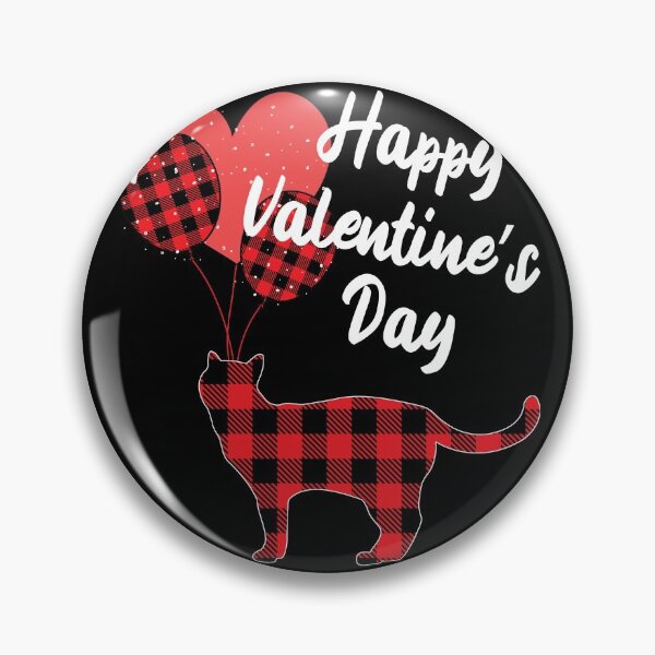 Item preview, Happy Valentines Day Plaid Cat designed and sold by Wheeler-Styl3.