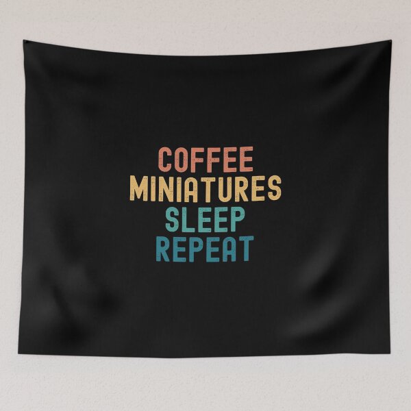 Item preview, Coffee Miniatures Sleep Repeat - Funny Miniatures & Coffee Gift designed and sold by kindxinn.
