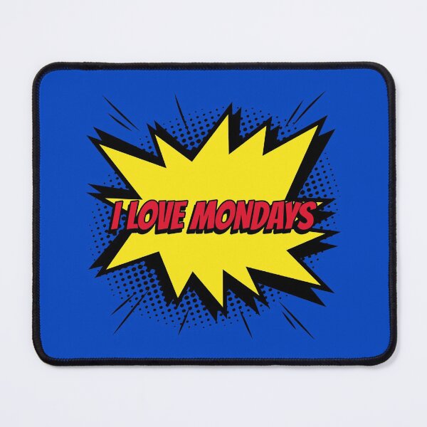 Item preview, I Love Mondays comic kapow style artwork designed and sold by CreatedbyJR.