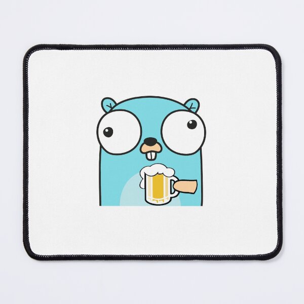 Item preview, Go gopher software developer drinking beer designed and sold by goodguycata.
