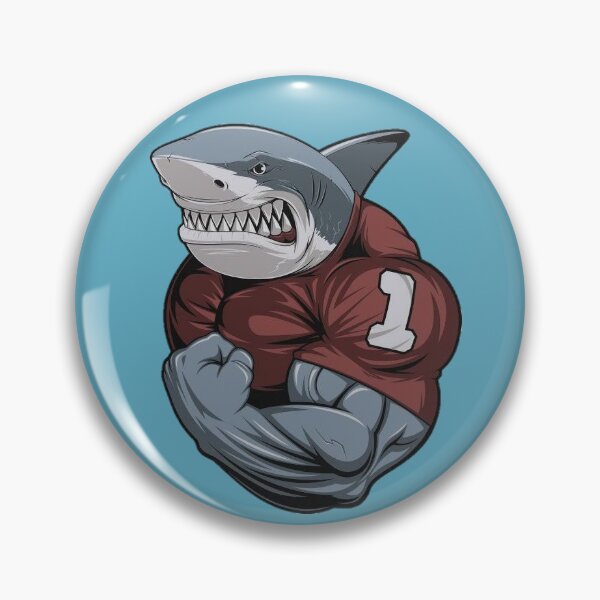 Item preview, Angry shark muscle designed and sold by RIAD16.