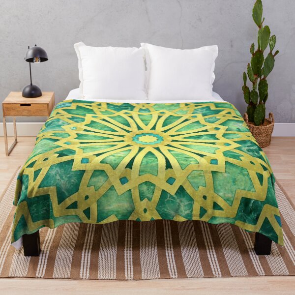 Item preview, Emerald Green Geometric Abstract designed and sold by Pretty-Bird.