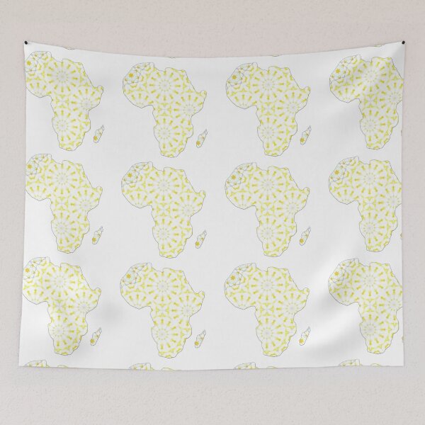 Item preview, African Continent with Ankara Print -  Colorful Patterns. designed and sold by NaniniDesigns.