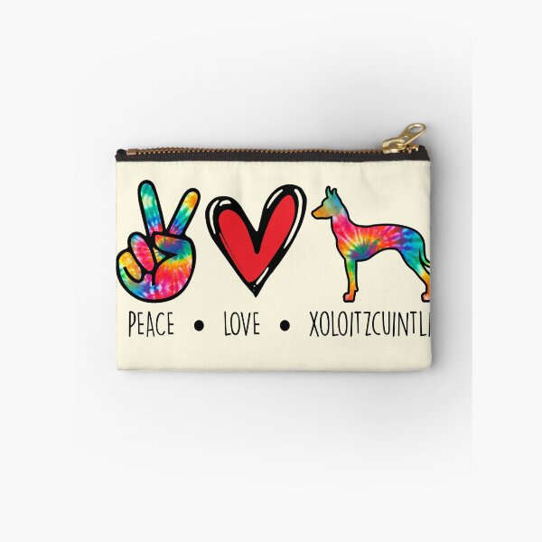 Item preview, Xoloitzcuintli dog Tie  Dye Peace Love Dog Mom  designed and sold by rafaeltto.