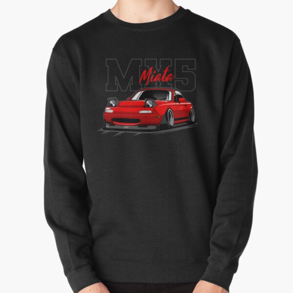 red miata jdm car Pullover Sweatshirt