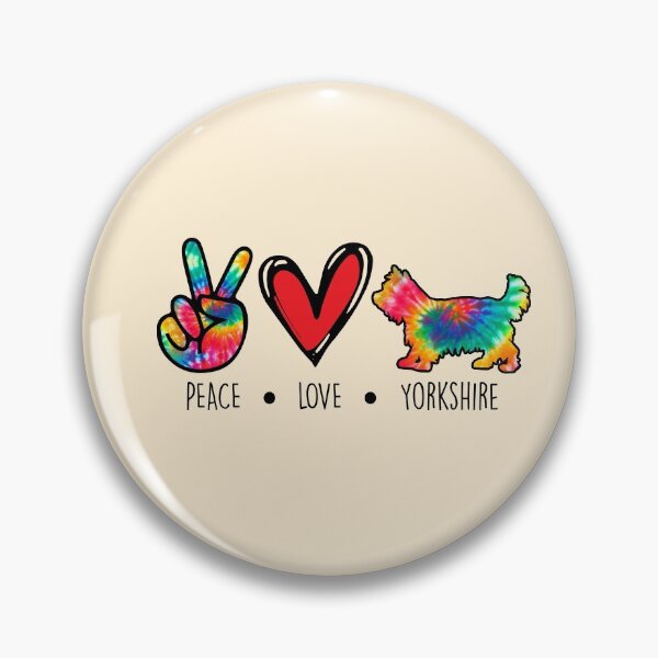 Item preview, Yorkshire dog Tie  Dye Peace Love Dog Mom  designed and sold by rafaeltto.