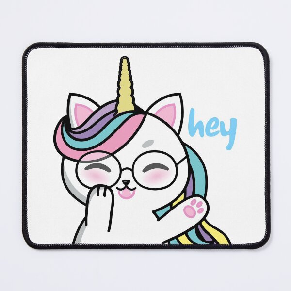 Item preview, cat says hey designed and sold by qofebean.