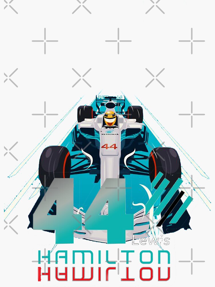 " Lewis Hamilton 44 Formula One Driver" Sticker By Nanaschop | Redbubble