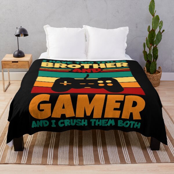 Item preview, I Have Two Titles Brother And Gamer And I Crush Them Both designed and sold by Nadey.