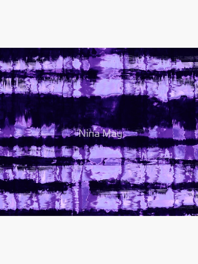 Purple Tie-Dye Shibori Stripe by ninabmay