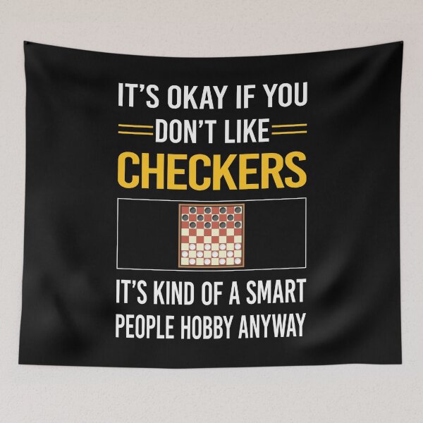 Item preview, Funny Smart People Checkers designed and sold by fatherbarliman.