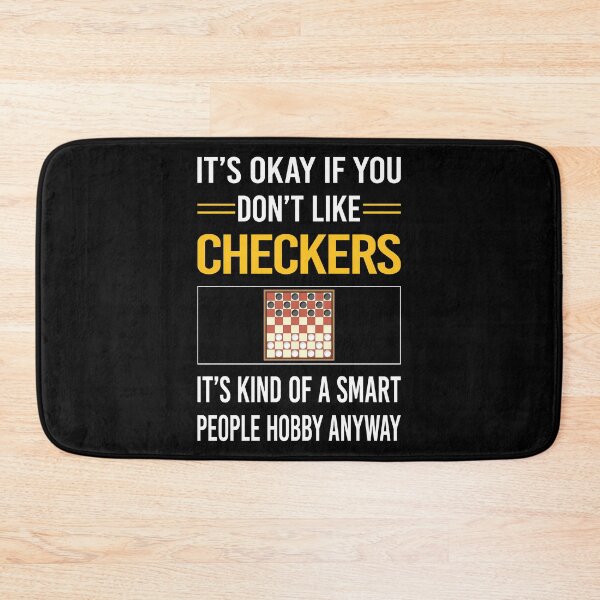 Item preview, Funny Smart People Checkers designed and sold by fatherbarliman.