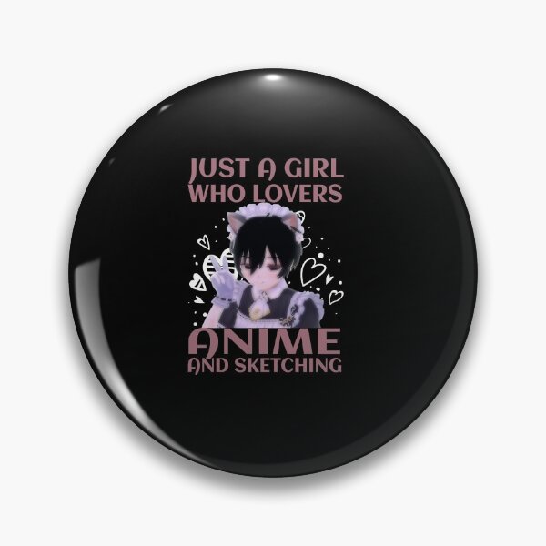 Item preview, Anime Art For Women Teen Girl Anime Merch Sketch Anime Lover stecker designed and sold by Nedskr.