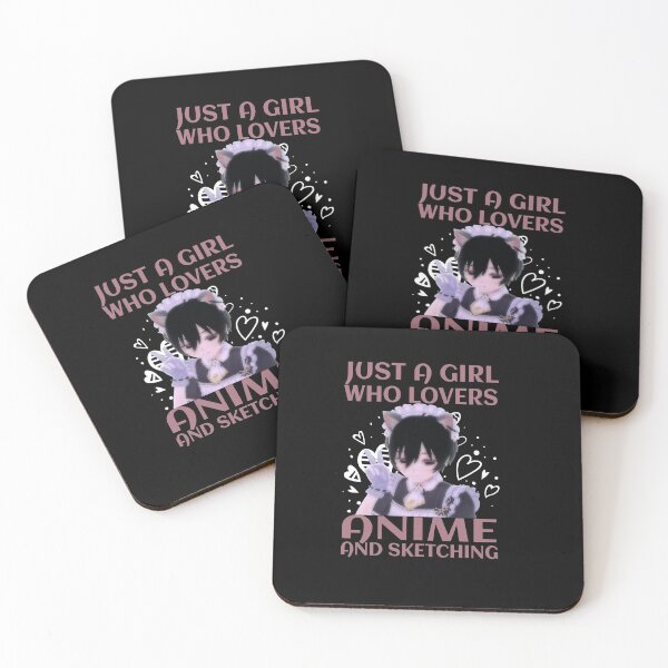 Item preview, Anime Art For Women Teen Girl Anime Merch Sketch Anime Lover stecker designed and sold by Nedskr.
