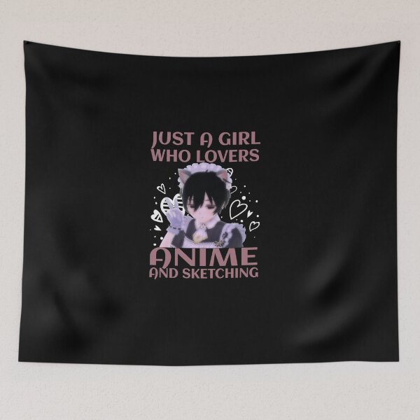 Item preview, Anime Art For Women Teen Girl Anime Merch Sketch Anime Lover stecker designed and sold by Nedskr.