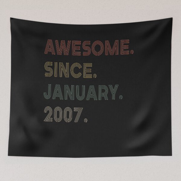 Item preview, 15 Year Old Awesome Since January 2007 Gifts 15th Birthday designed and sold by Lynette1241.