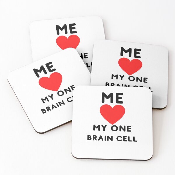 Item preview, Me Love My One Brain Cell - Funny Sticker designed and sold by andrei49387.